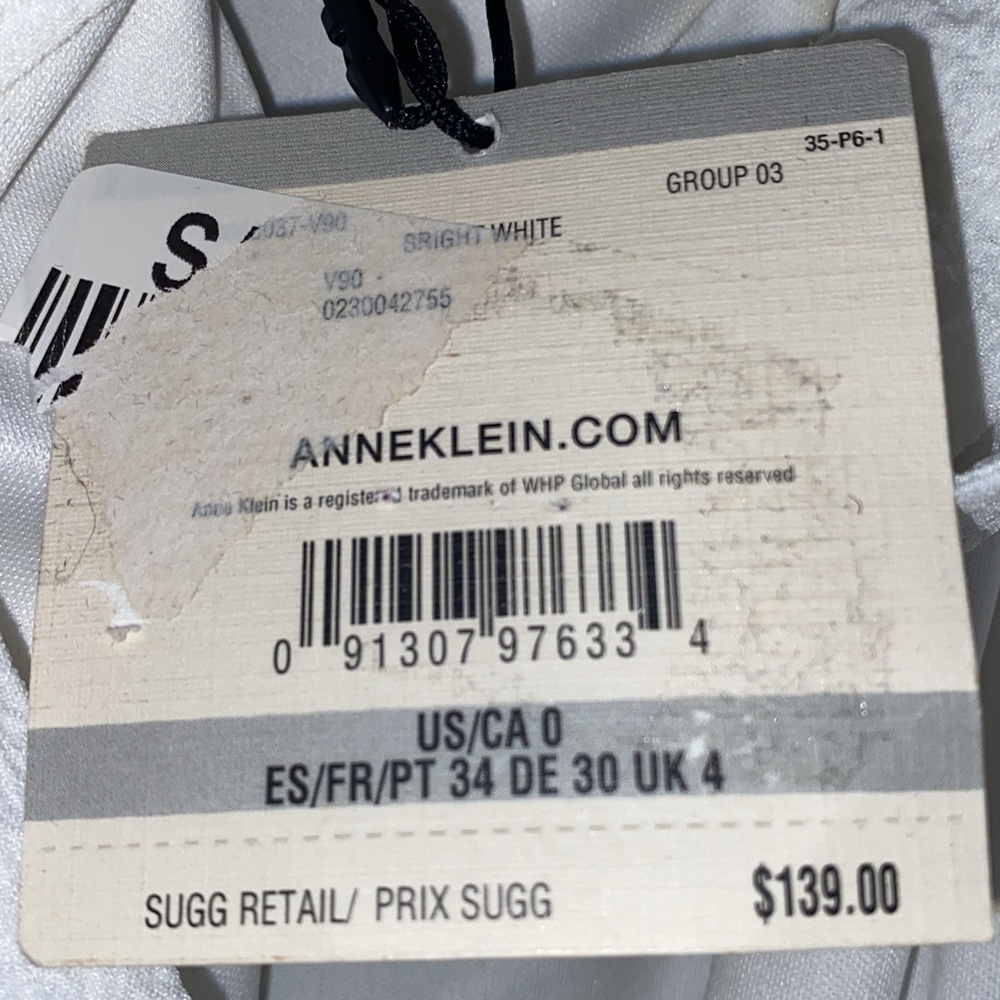 Anne Klein White Halter Tiered Maxi Dress - Picture 9 of 12